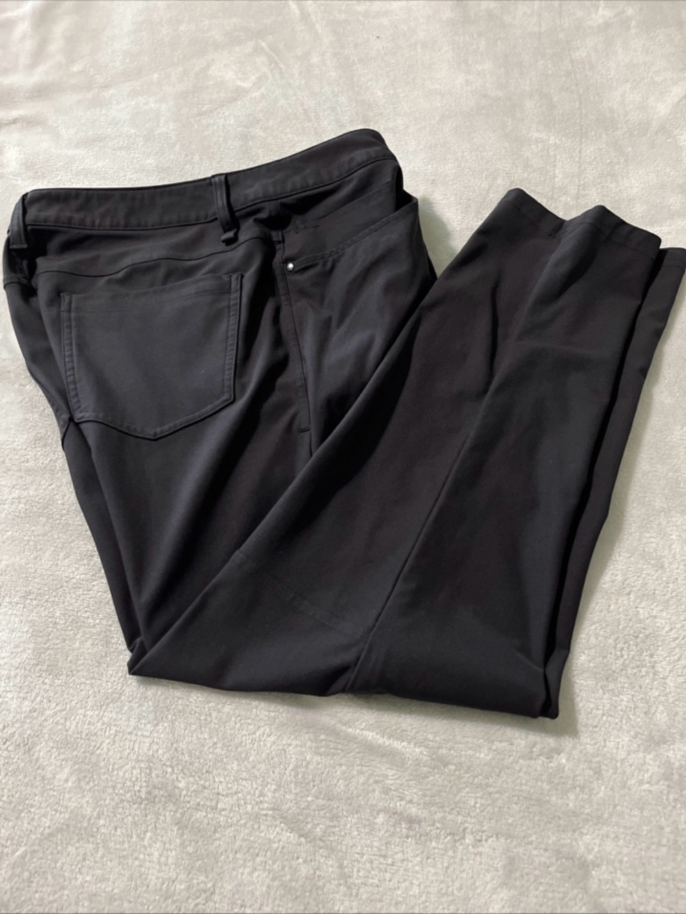 Lululemon ABC Pant Slim Warpstreme Mens 32 Black Casual Lightweight Golf M5704S